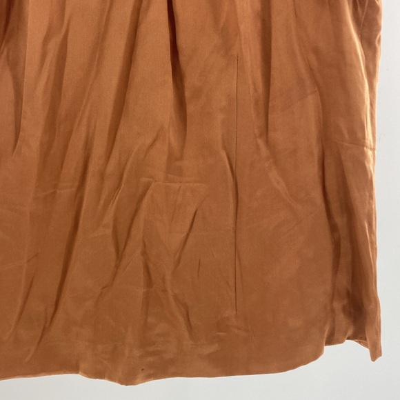 Italy made Silk Sak’s Fifth Ave Sleeveless Blouse Petites Sz 10 Copper color A1 - Picture 5 of 9